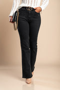 Flared jeans, black