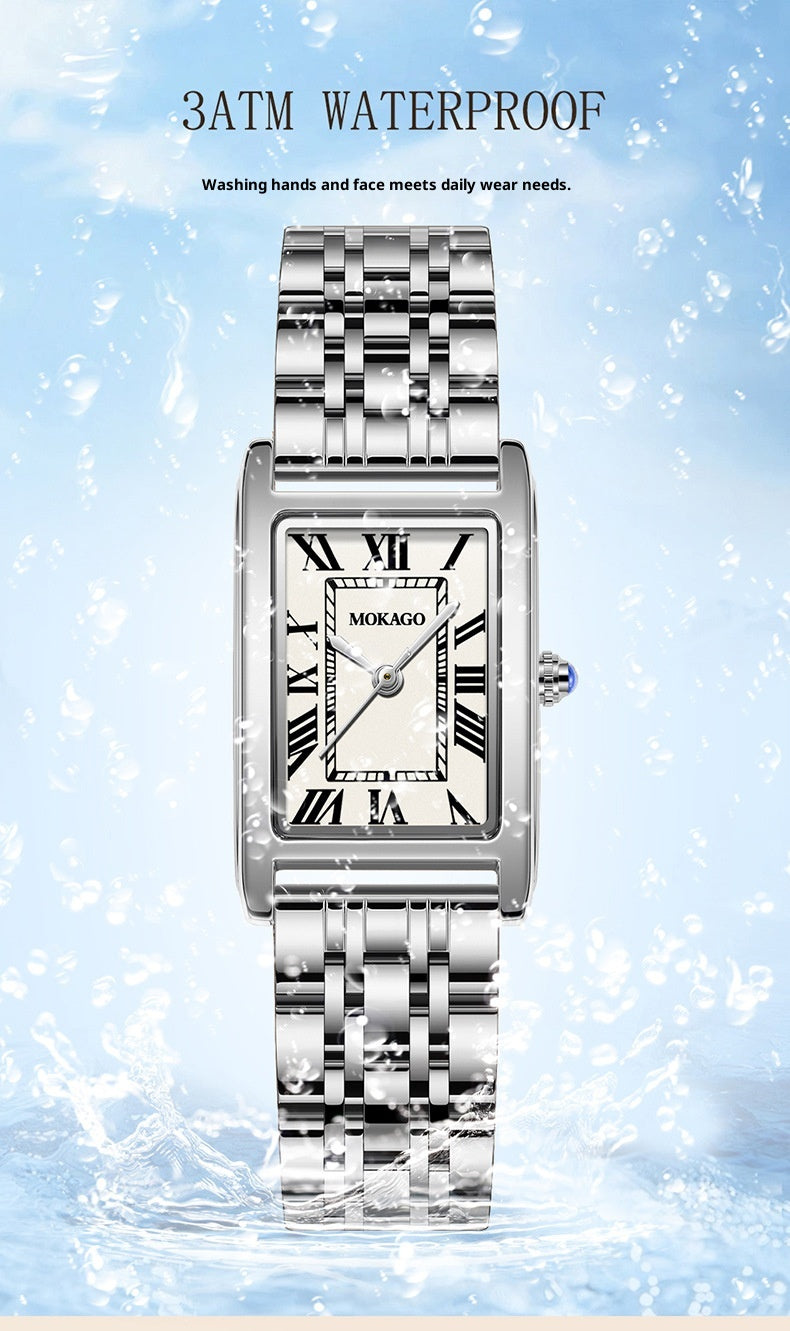 New Quartz Watch Minimalist Square