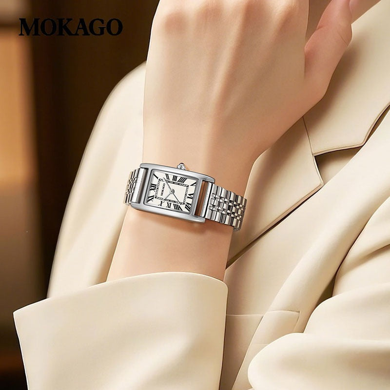 New Quartz Watch Minimalist Square
