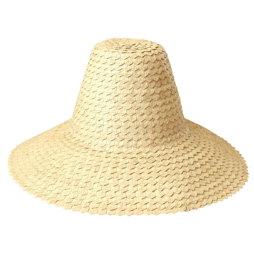 KEMALA Palm Straw Hat In Nude