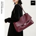 2026 Women's Top Layer Cowhide Armpit Bag Single Shoulder Crossbody Handbag for Commuting Fashionable Cover Bag