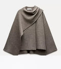 Asymmetric Knit Sweater Coat