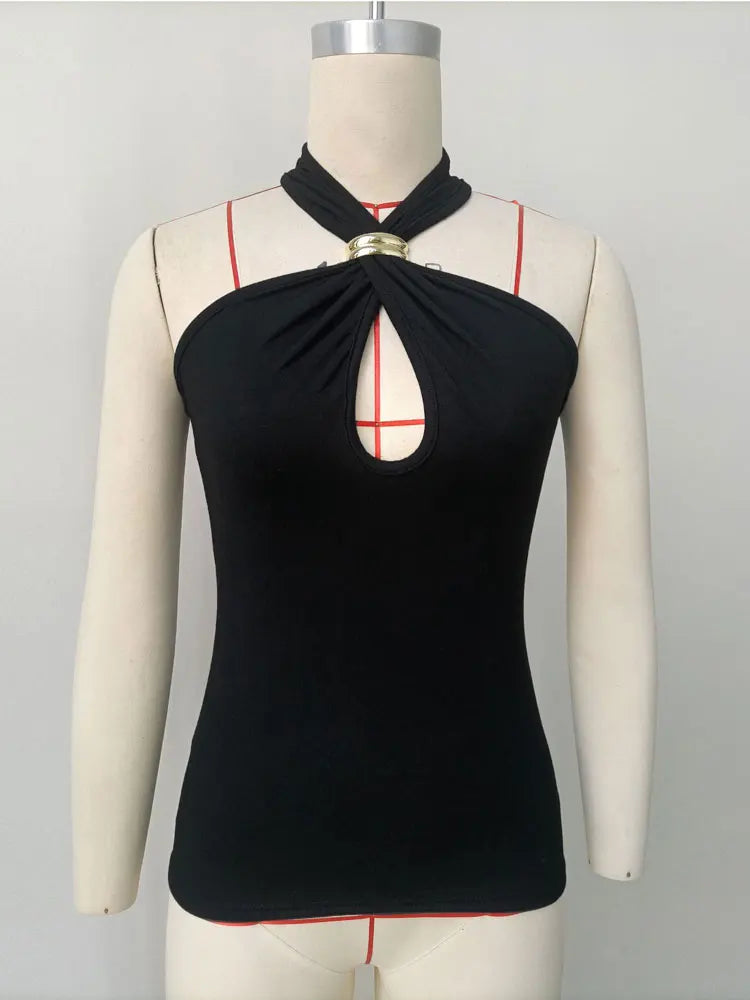 Cropped Twist-Front Tank Top