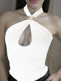 Cropped Twist-Front Tank Top