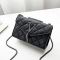 Quilted Plaid Crossbody Bag