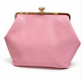 Fashion Large Kisslock Clip Shell Clutch Bag  Designer Women Handbags Luxury Soft Pu Leather Shoulder Bags Elegant Party Bag2026
