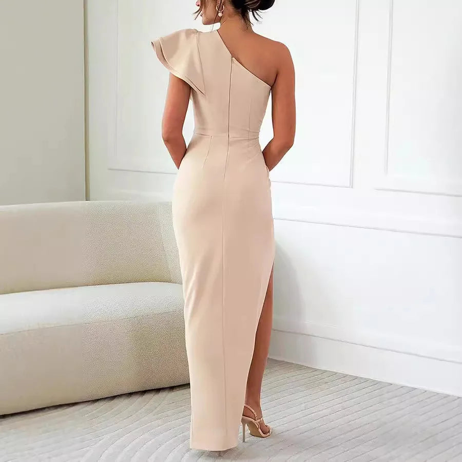 Robe de soirée épaule dénudée