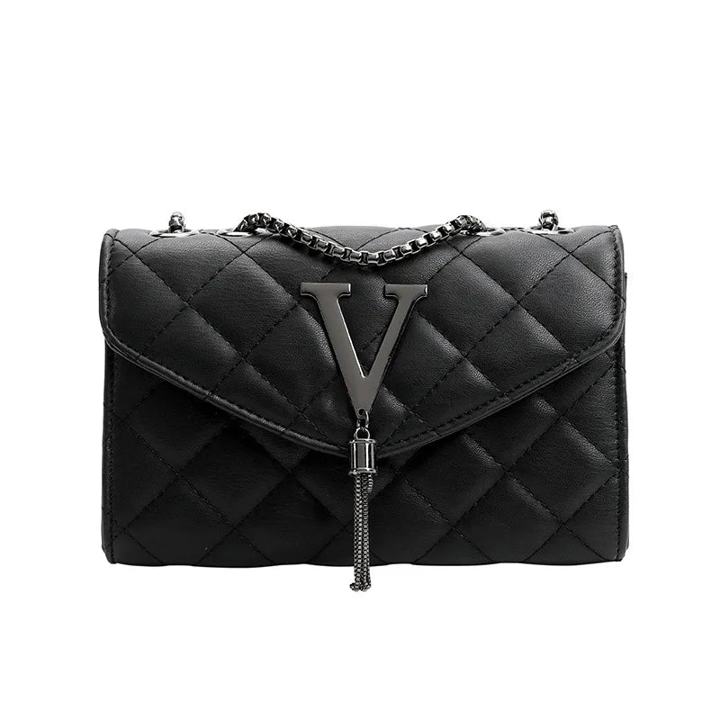 Quilted Plaid Crossbody Bag