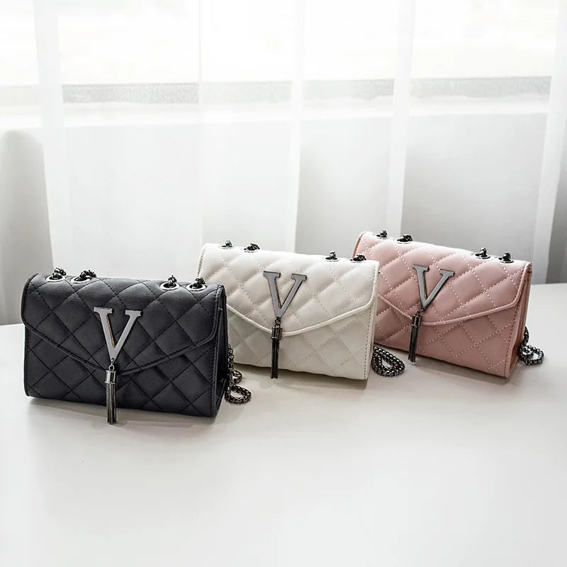 Quilted Plaid Crossbody Bag