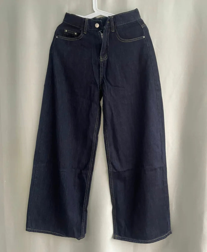 Y2K Wide-Leg High-Waist Jeans