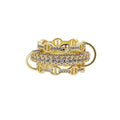 Multilayer Stacking Ring For Women Paved Bling CZ Geometric Full Finger Fashion  Luxury Wedding Finger Jewelry