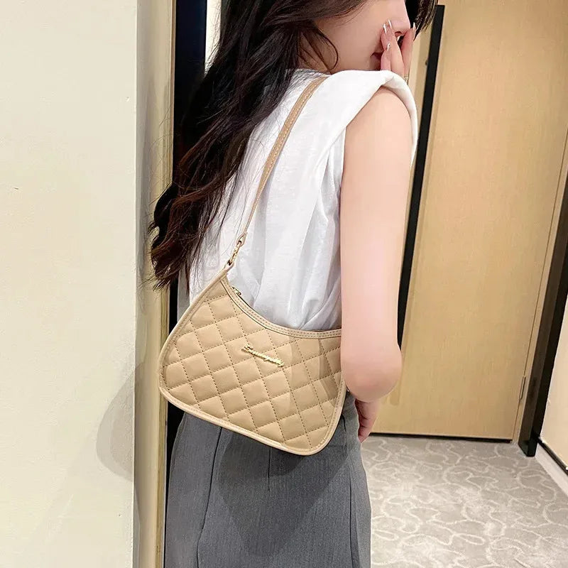 Ladies' retro shoulder bag, armpit bag, crossbody bag with fashionable design